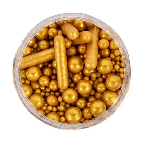 Sprinks Matte Gold Bubble & Bounce Sprinkles - 75g - Image 5