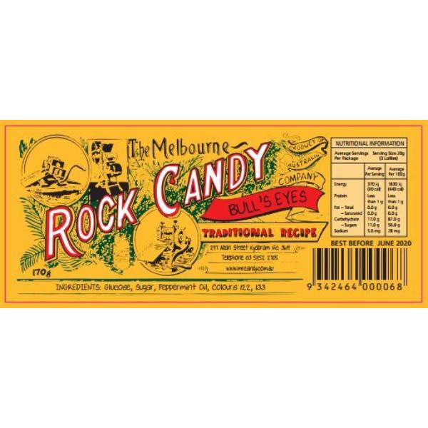 Bulls Eyes Rock Candy - 170g - Image 2