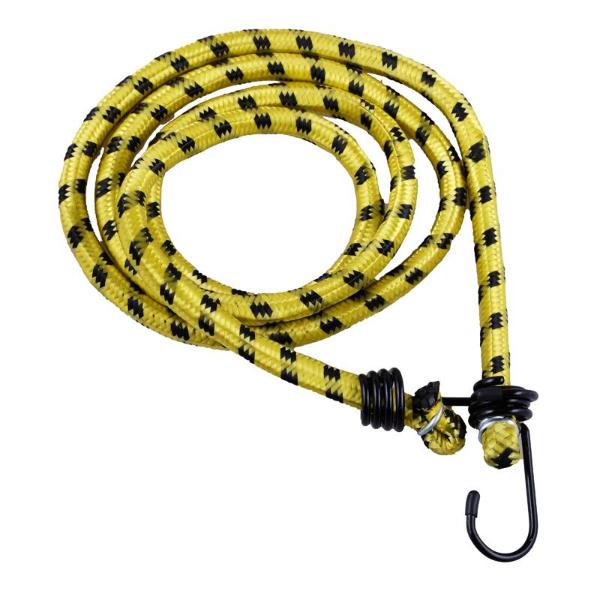 Yellow & Black Heavy Duty Bungee Cord - 150cm x 1.2cm - Image 4