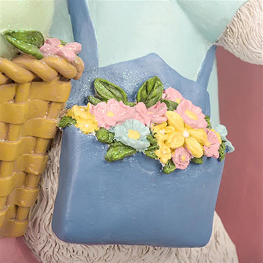 BUNNY ON VESPA W/EGGS POLYRESIN 48X18.5X43CM - Image 4