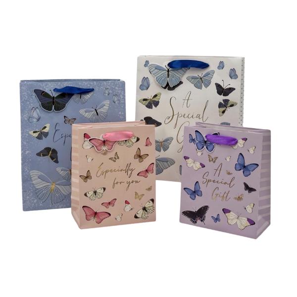 Large Butterfly Festival Foiled Gift Bag
