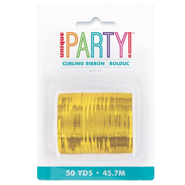 Gold Curling Ribbon 45.7m