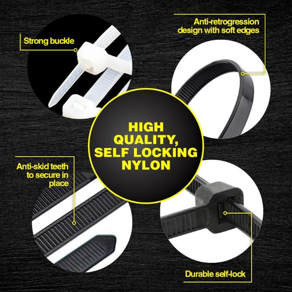 36 Pieces High Quality Nylon Cable Ties - 30cm x 4.8mm - Image 3
