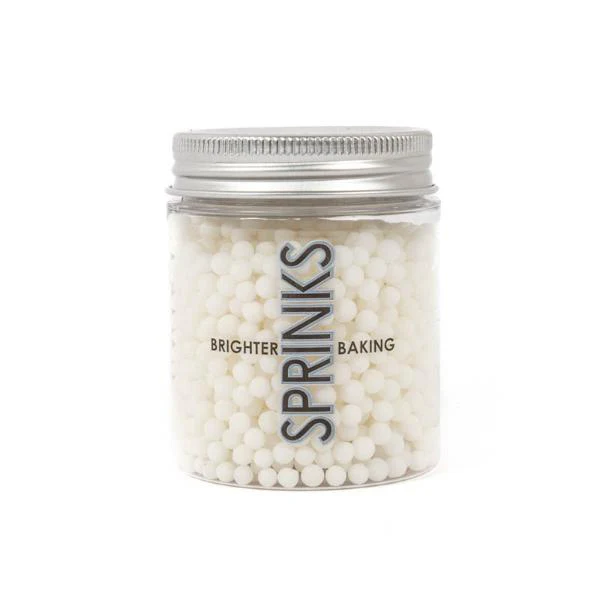 Sprinks White Cachous Pearl Beads - 65g