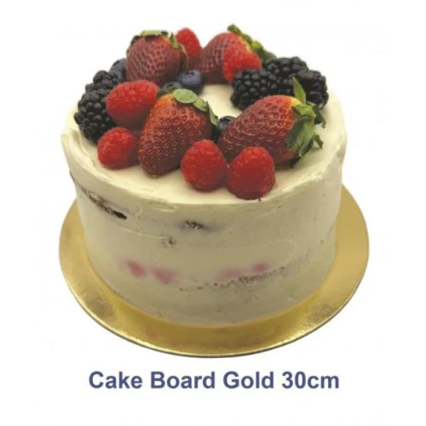 8 Pack Gold Gloss Masonite Cake Board - 30cm