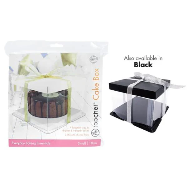 See Through Cake Box - 18cm x 18cm x 13cm