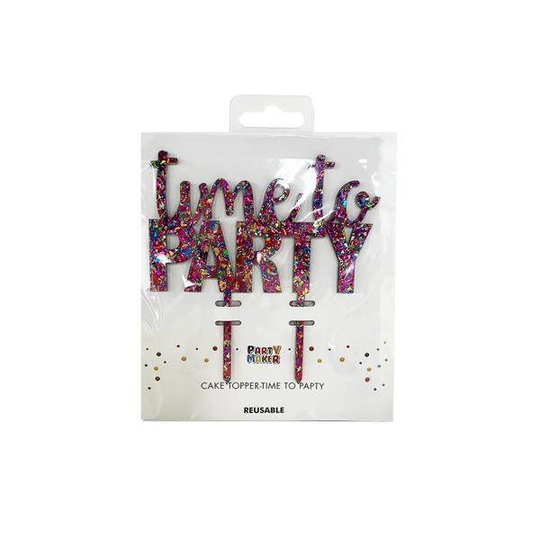 Cake Topper - time to PARTY - Image 5