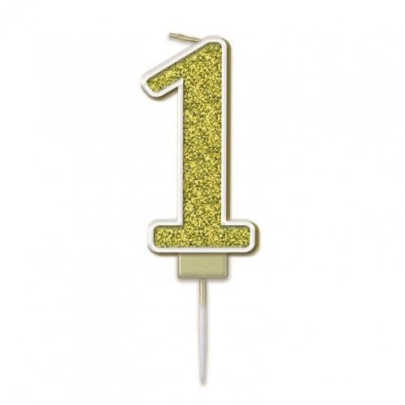 Sparkling Fizz Gold #1 Candle - 7.5cm