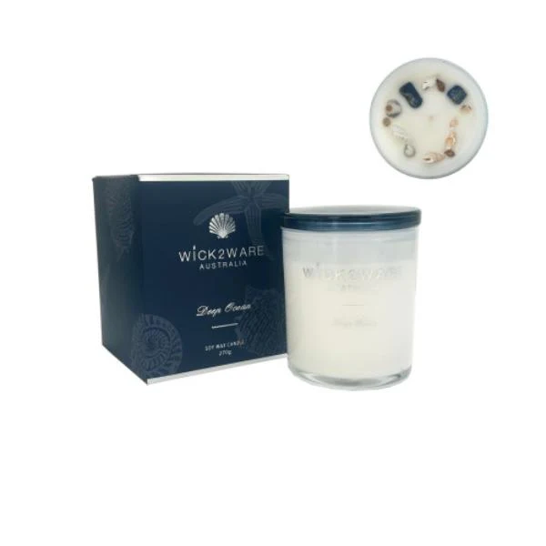 Wick2wear Deep Ocean Soy Candle Jar - 270g