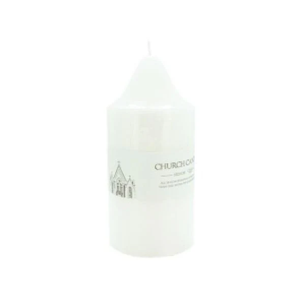 White Candle Pillar - 9cm x 20cm