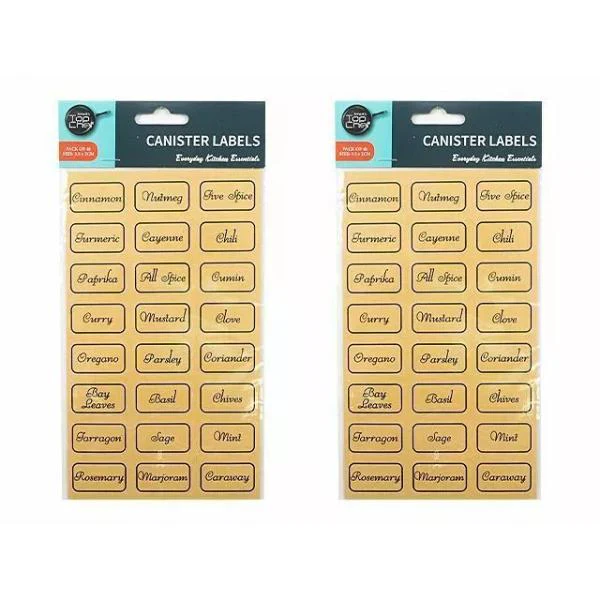 48 Pack Container Jar Labels