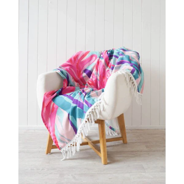 Blissful Blossom Light Canvas Throw - 130cm x 170cm - Image 3