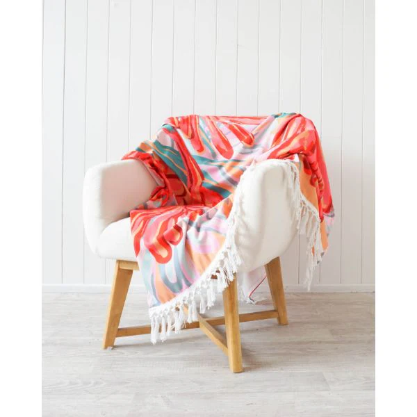 Blissful Blossom Original Canvas Throw - 130cm x 170cm - Image 3
