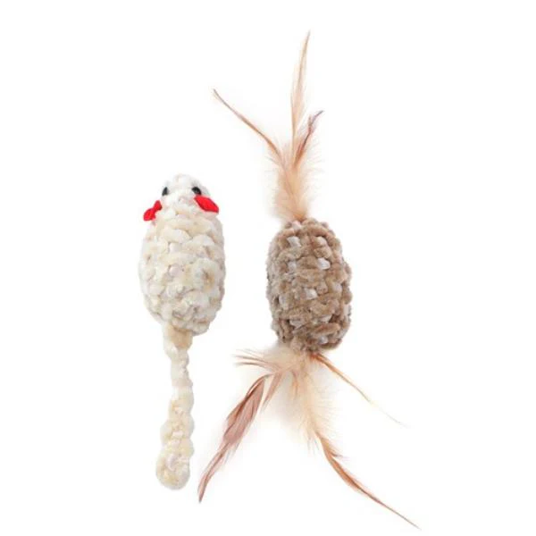 2 Pack Cara Cat Chenille Cat Toy - 7cm x 3cm x 3cm - Image 8