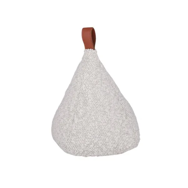 Ivory Cate Boucle Door Stop - 14cm x 18cm