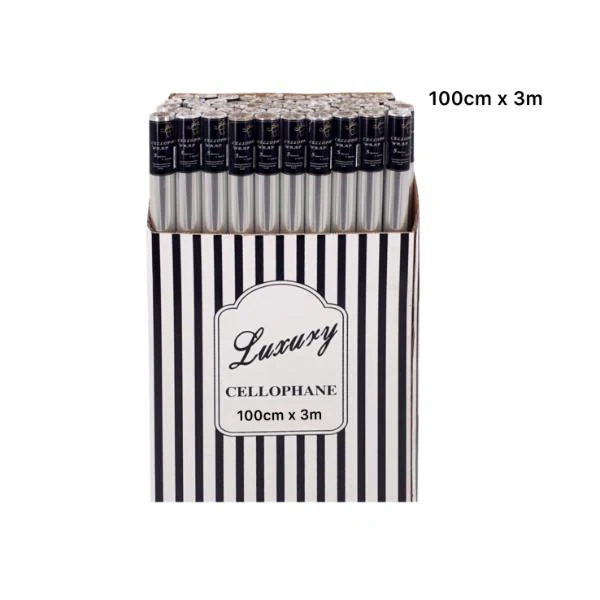 Clear Cellophane Wrap - 100cm x 300cm