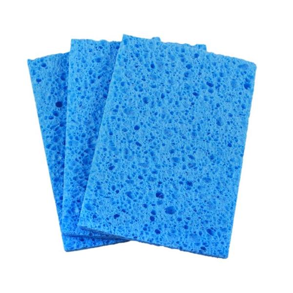 3 Pack Cellulose Sponge - 13.5cm x 9cm x 0.7cm - Image 4