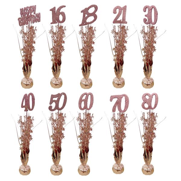 Centrepiece - Rose Gold - HappyBirthday - Image 2