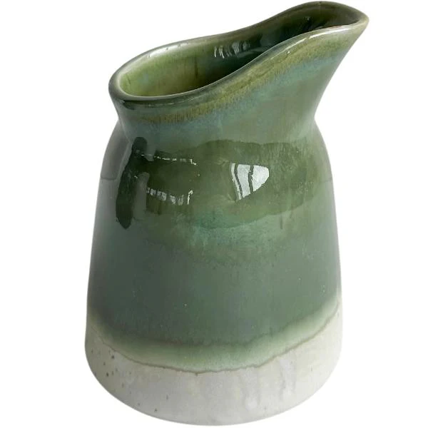 Olive Ceramic Sauce Jug - 13cm x 9cm