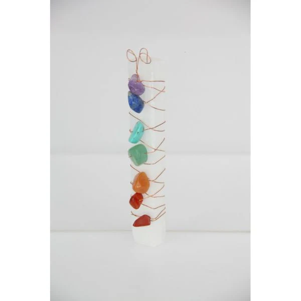 Chakra Selenite Wand - Image 4