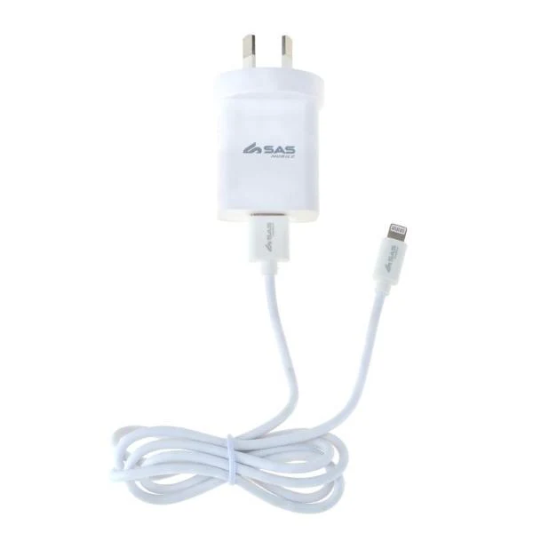 USB-A 8 Pin Wall Charger - 100cm - Image 2