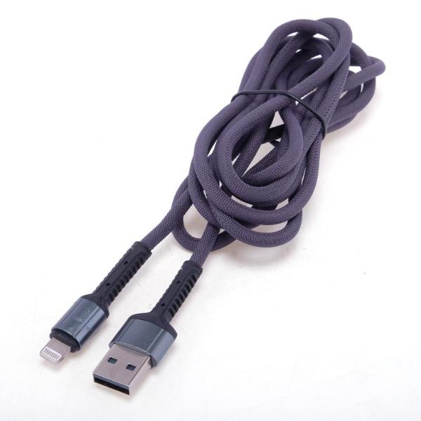 Assorted Charge & Sync USB A To 8 Pin Polyester Cable - 200cm - Image 2
