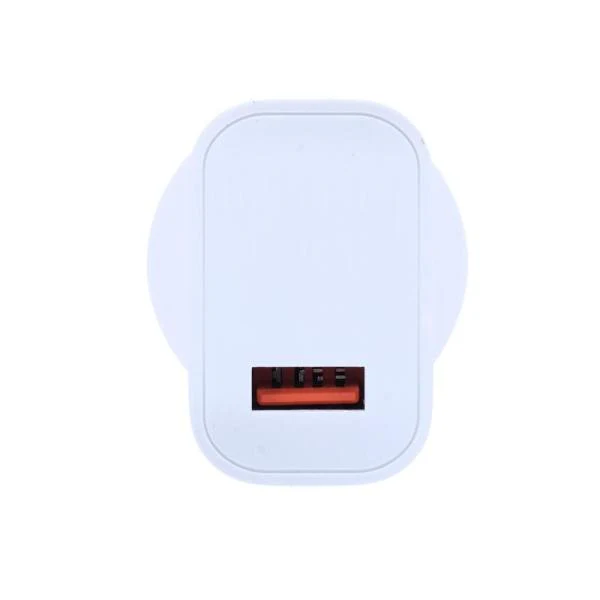 18W White 1 Port USB A Wall Charger - Image 2