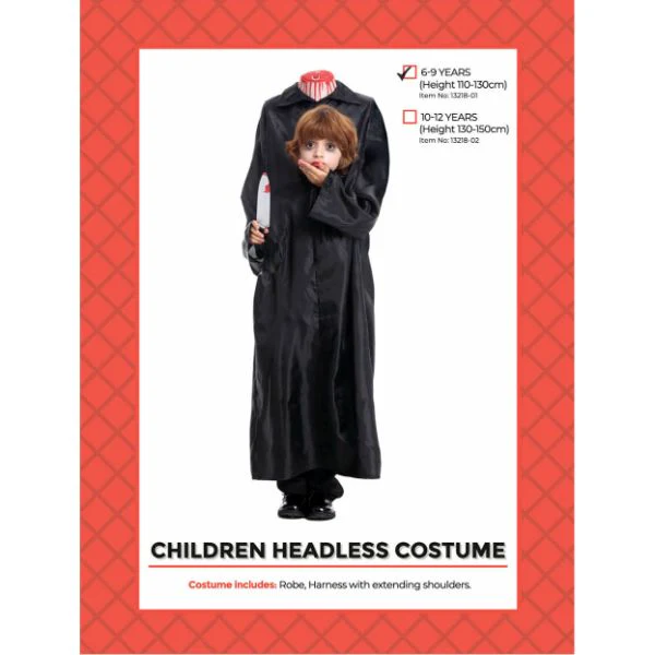 Child Headless Zombie Costume (6-9years) - Image 2