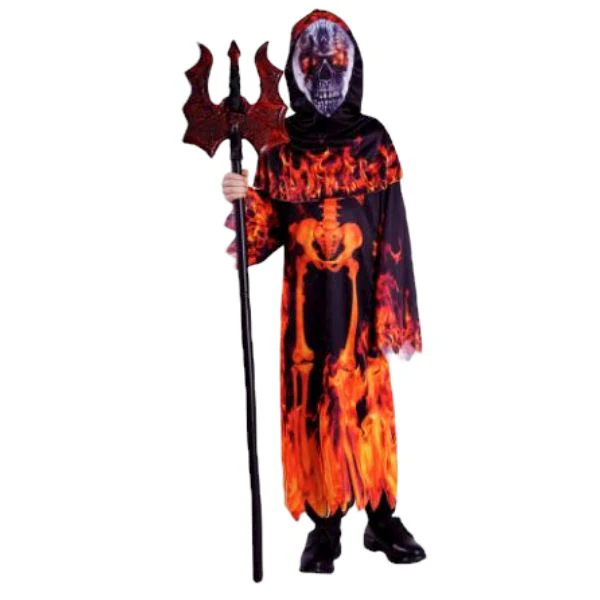 Children Fire Skeleton Costume (6-9years)