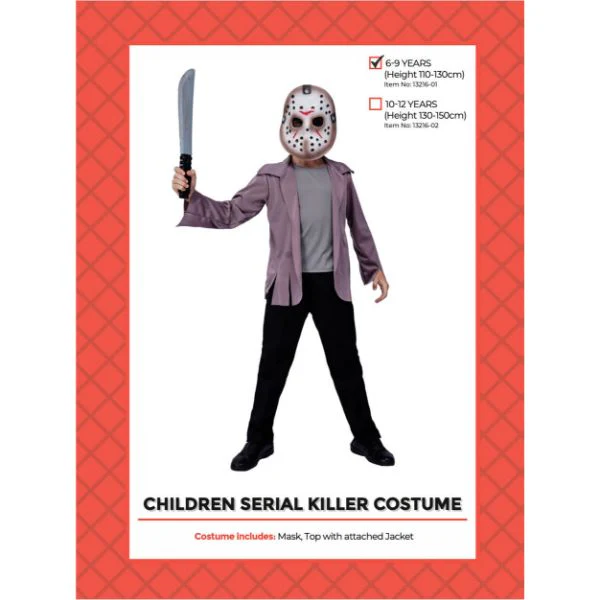 Children Killer Boy Costume (6-9years) - Image 2