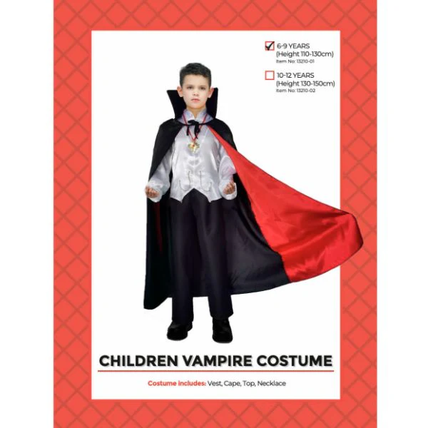 Children Vampire Costume (6-9 years) - Image 2