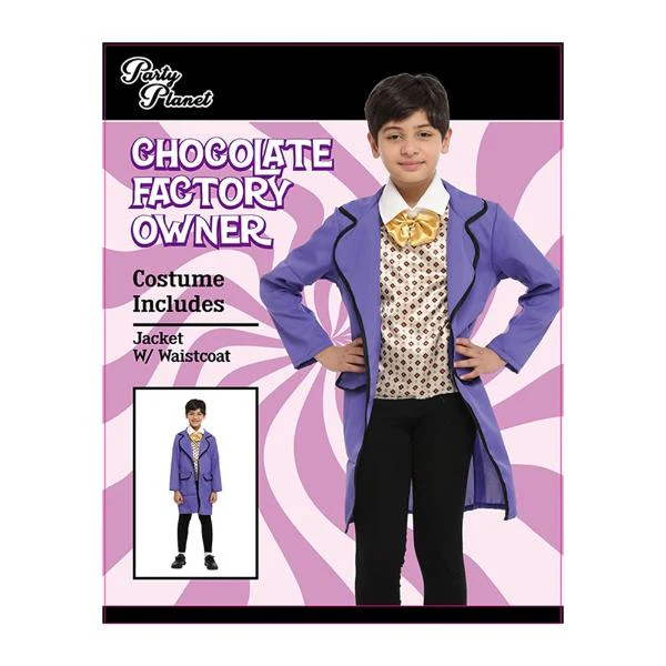 Chocolate Factory Owner Boys Costume - 7 - 8 Years - Image 2