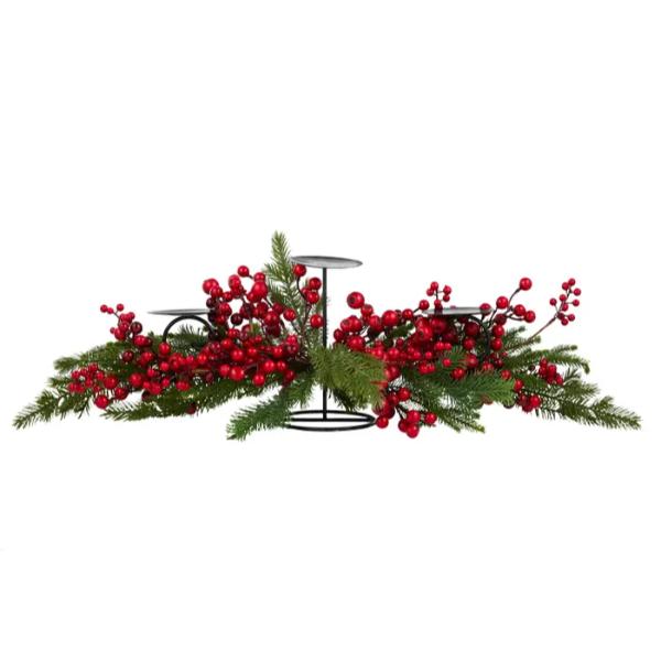 C'Holder w/ Berry & Needles 76cm Red