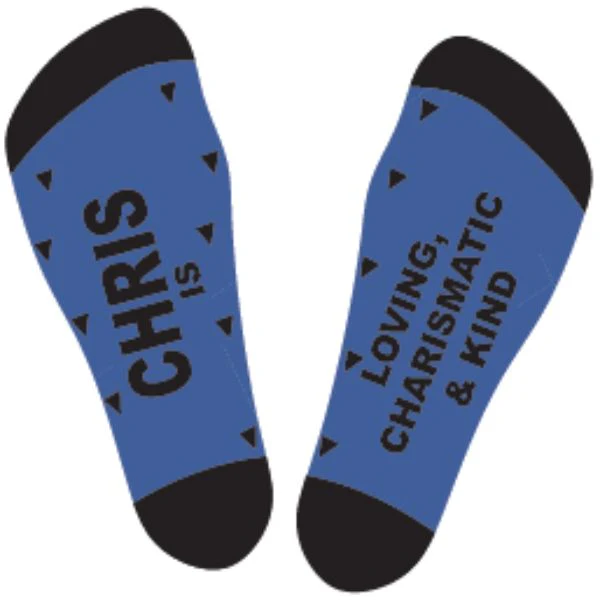 Black & Blue Chris Bamboo Socks