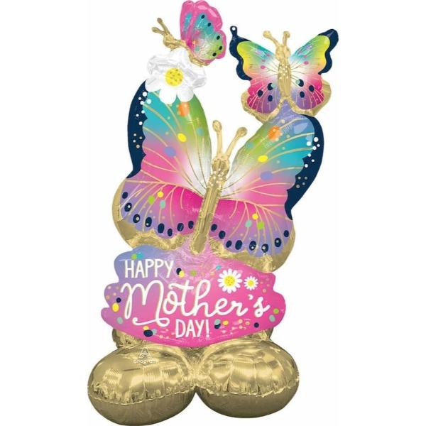 Happy Mothers Day Vibrant Flutters Airloonz Balloon - 111cm