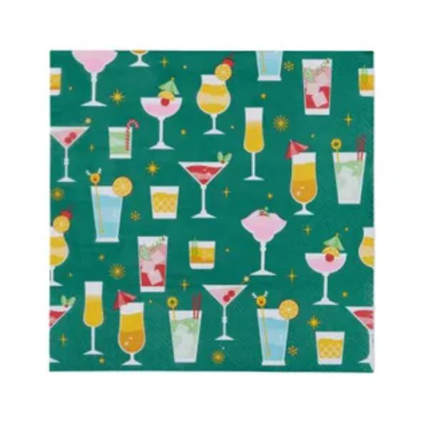 Cin CIn 20pk 3Ply 33cm Napkin Green