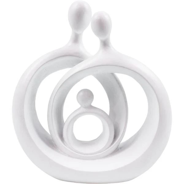 White Circle Of Life - 13cm x 4cm x 15cm