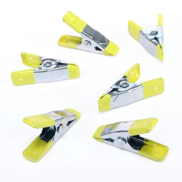 6 Pack Mini Spring Clamp - 1.7cm - Image 4