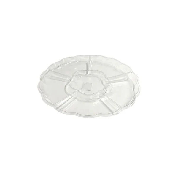 Clear Round Divider Platter