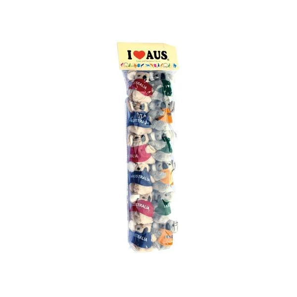 12 Pack Koala With Vest Clip On