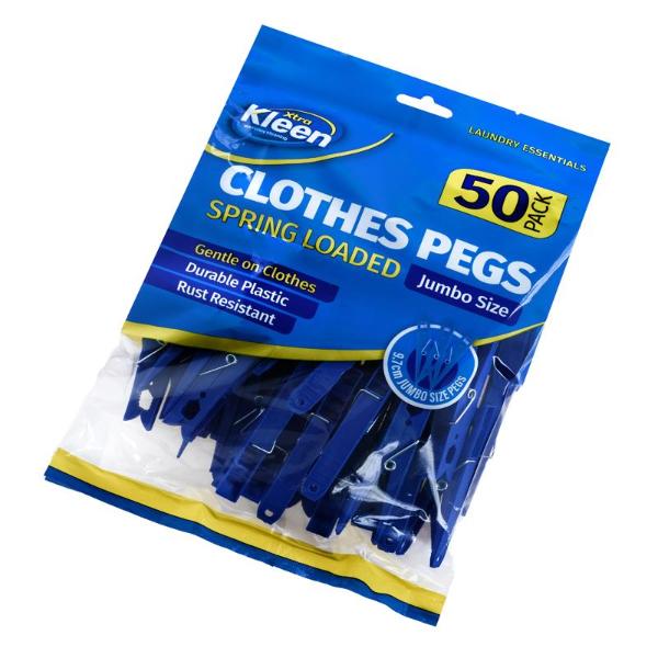 Pegs 50pk Large - Plastic - Blue - Image 4