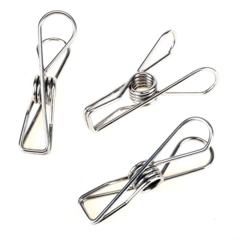 20 Pack Stainless Steel Clothes Pegs - 5.8cm - Image 2