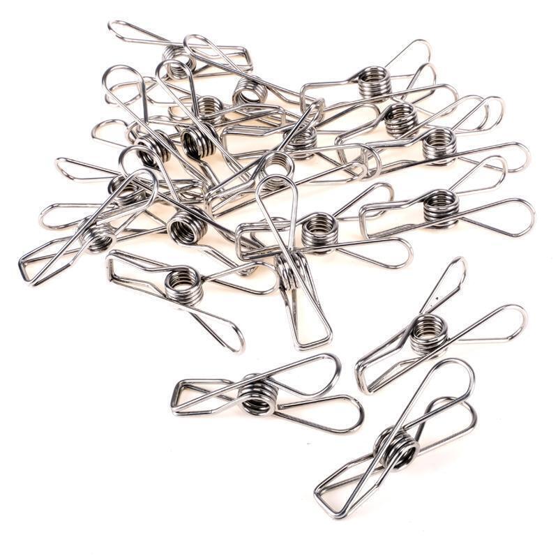 20 Pack Stainless Steel Clothes Pegs - 5.8cm - Image 3