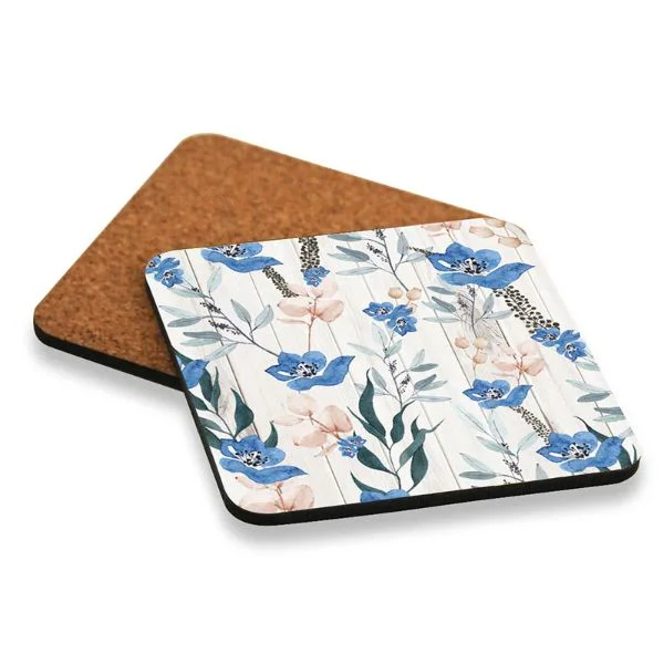 6 Pack Wren Floral Coaster - 10cm x 10cm