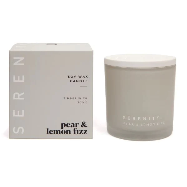 Coloured Frost PearLemon Fizz Candle - 300g