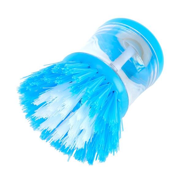 Palm Dish Brush With Soap Dispenser - 9cm x 5.5cm - Image 2