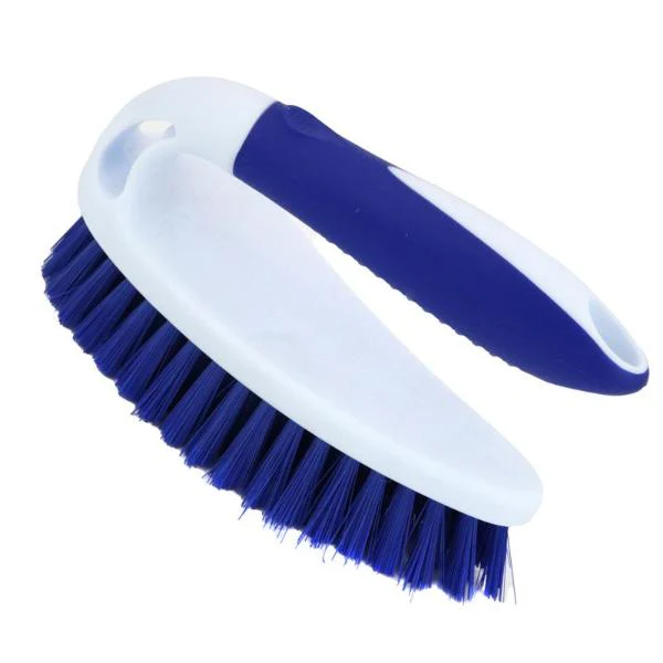 Large Contoured Scrub Brush With Soft Grip Handle - 15.3cm x 9.5cm x 6.5cm - Image 4