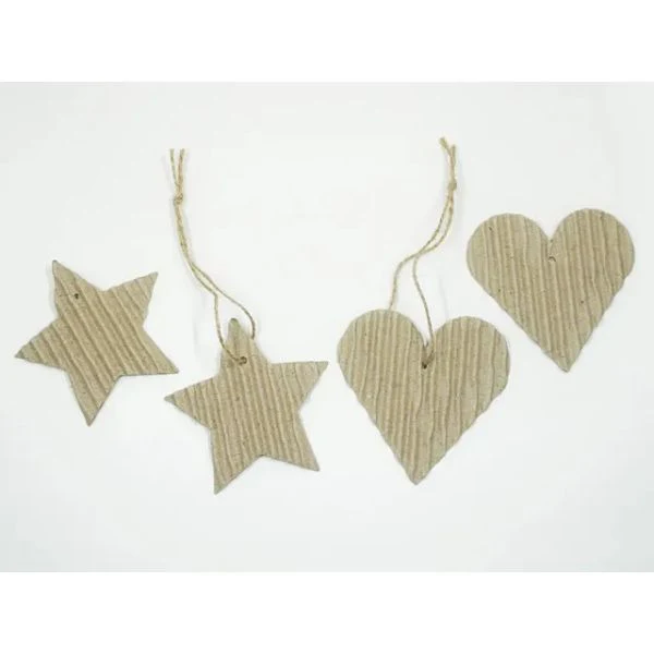 10 Pack Corrugated Craft Shapes - 8cm - Image 2
