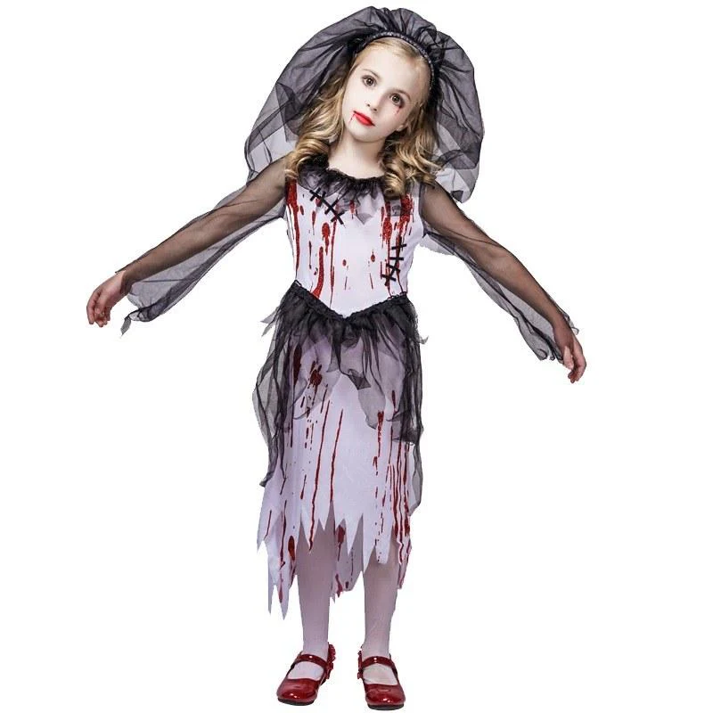 Girls Bloody Bride Costume