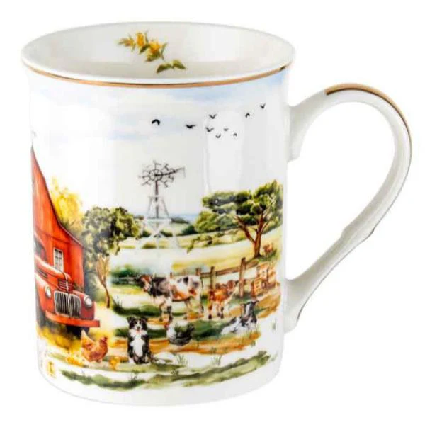 Red Truck Country Life Mug - 360ml